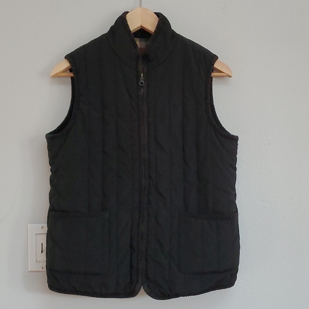 David Brooks reversible wool blend vest